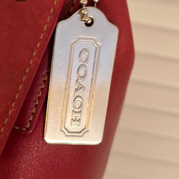 Coach 9326 Red Legacy Slim Duffle Crossbody Bag - Picture 12 of 12